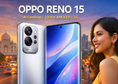 Oppo Reno 15 smartphone with AI camera and AMOLED display in India